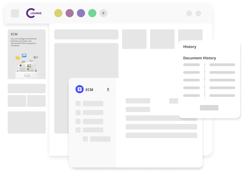 CLounge enterprise content management document and collaboration features